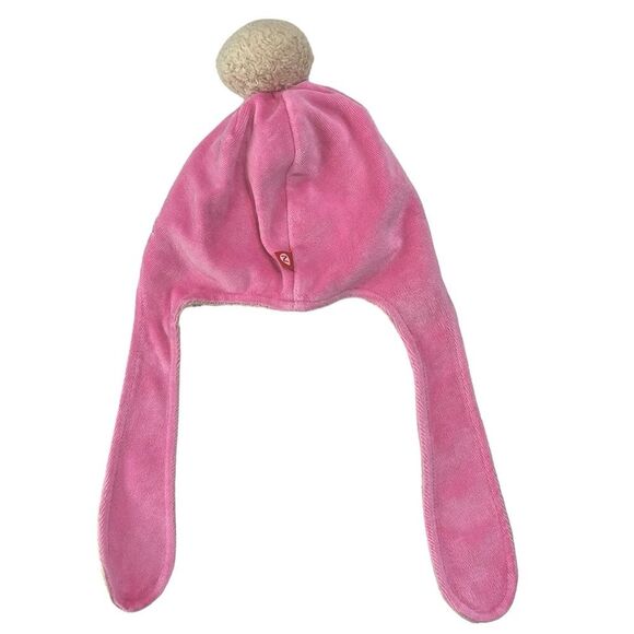Zutano’s | Pink Fleece Velour Bunny Infant Girls Winter Snow Hat - Picture 2 of 11